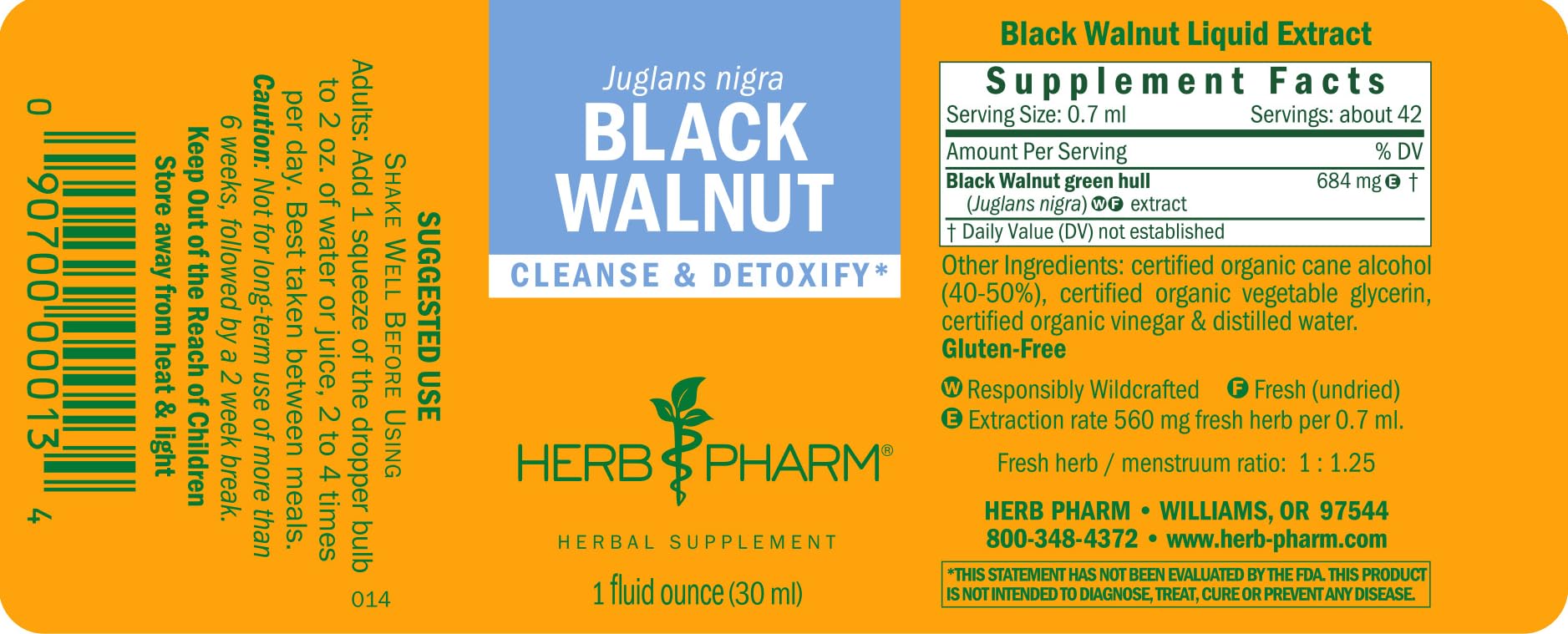 Herb Pharm Black Walnut Liquid Extract Drops for Cleansing and Detoxifying, 1 Oz — Amazon image 6