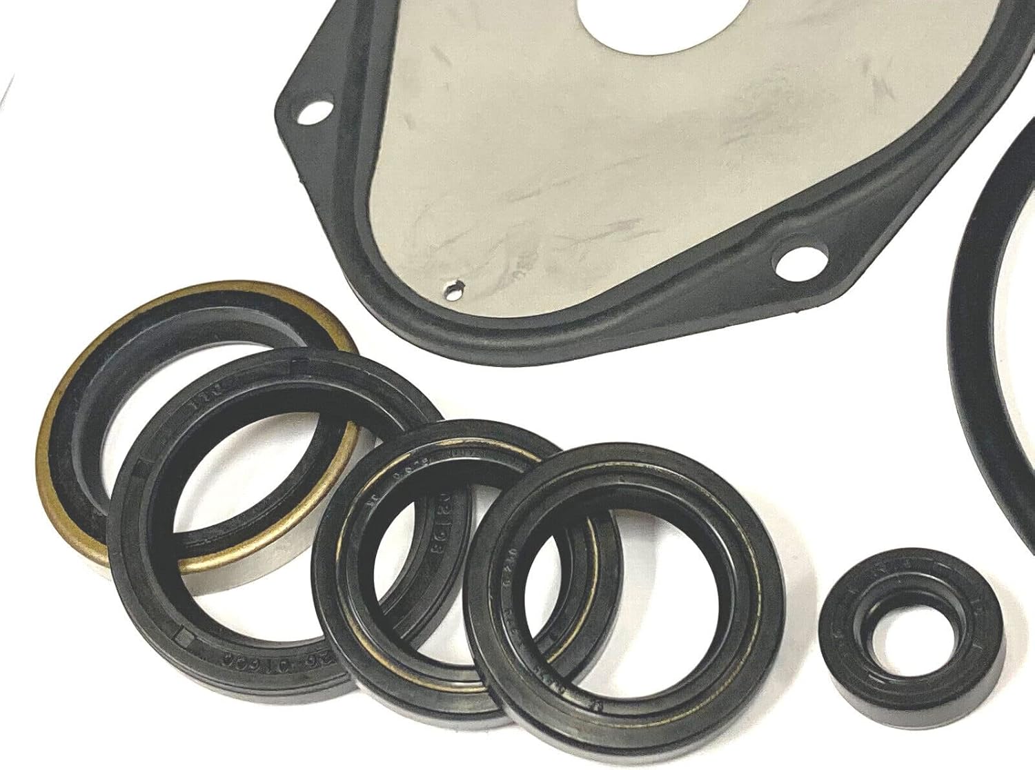 PARTSDEPOT Lower Unit Seal Kit 446-130 OEM 26-816575A 4 Compatible with Mercury 200-300 HP