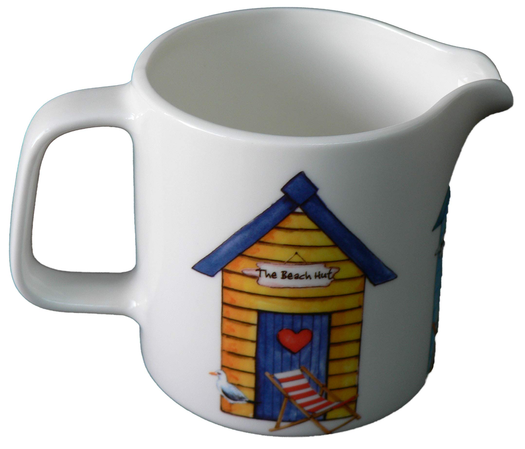 Beach hut Milk jugs Choice of 3 Sizes or Sugar Bowl (Large 10oz) โ image 1