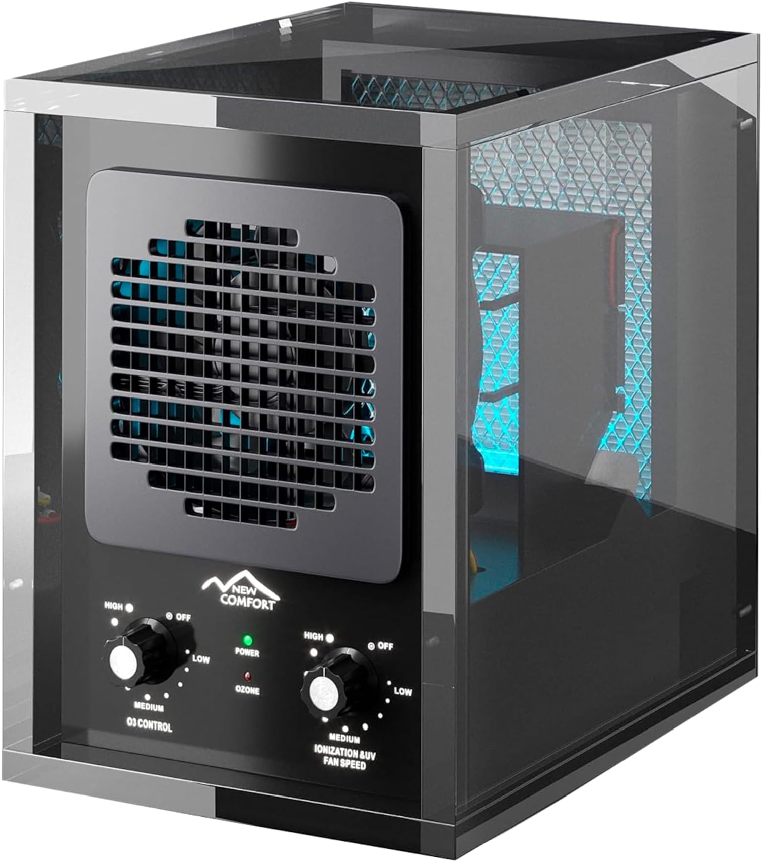 Prolux New Comfort CA3500 6-Stage Air Purifier & Ozone Generator with True HEPA & UV-C Light, Covers Up to 3,000 Sq Ft, Portable for Home or Commercial Use