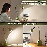 Vista 3 de Lámpara de Escritorio de Cuello de Cisne EJIAXIN 360° Luz de Lectura LED Flexible Lámpara de Escritorio Pequeña para Espacios Pequeños Lámpara