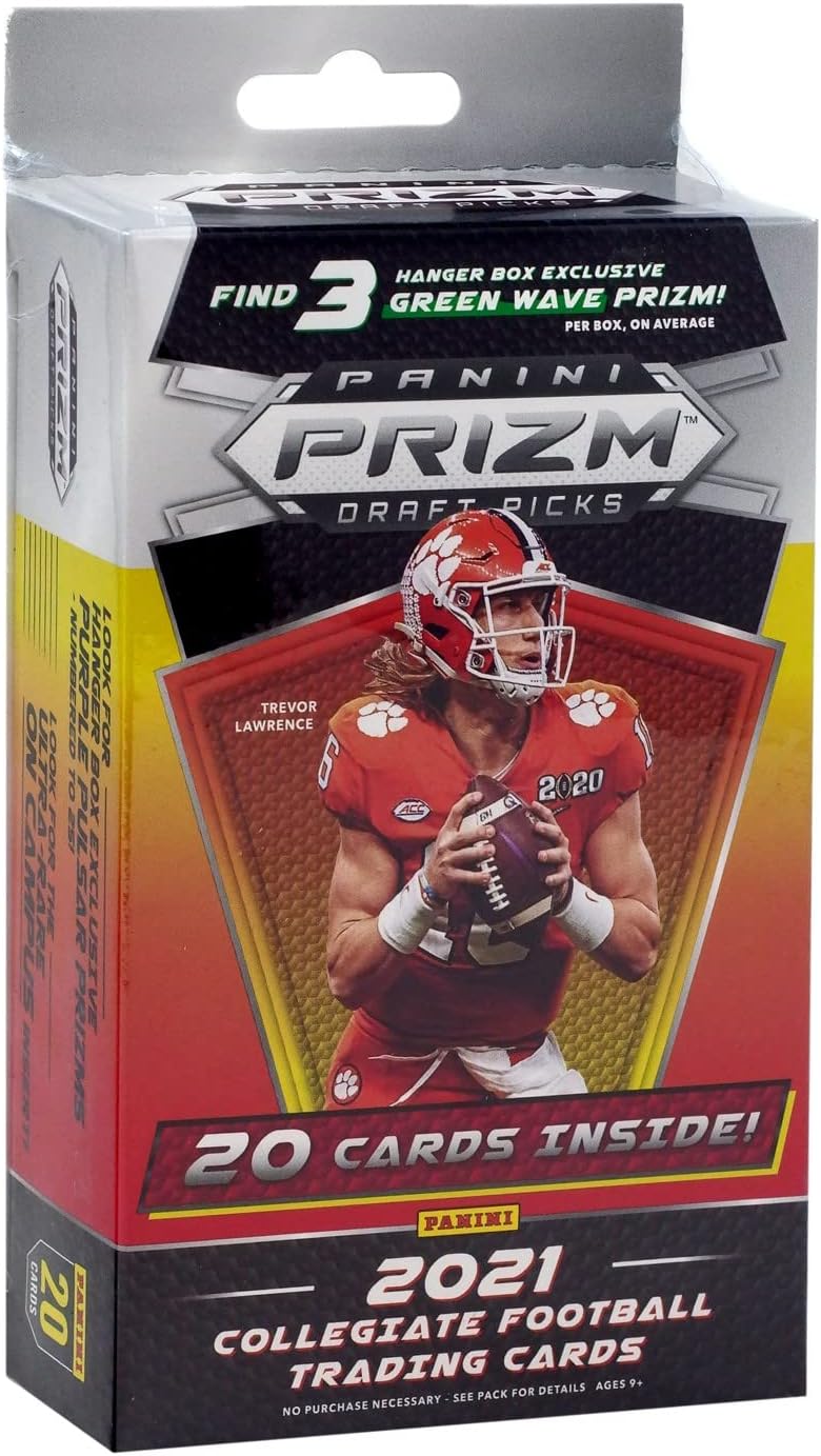 2021 Panini NFL Prizm Draft Picks Football Trading Card Hanger Box
