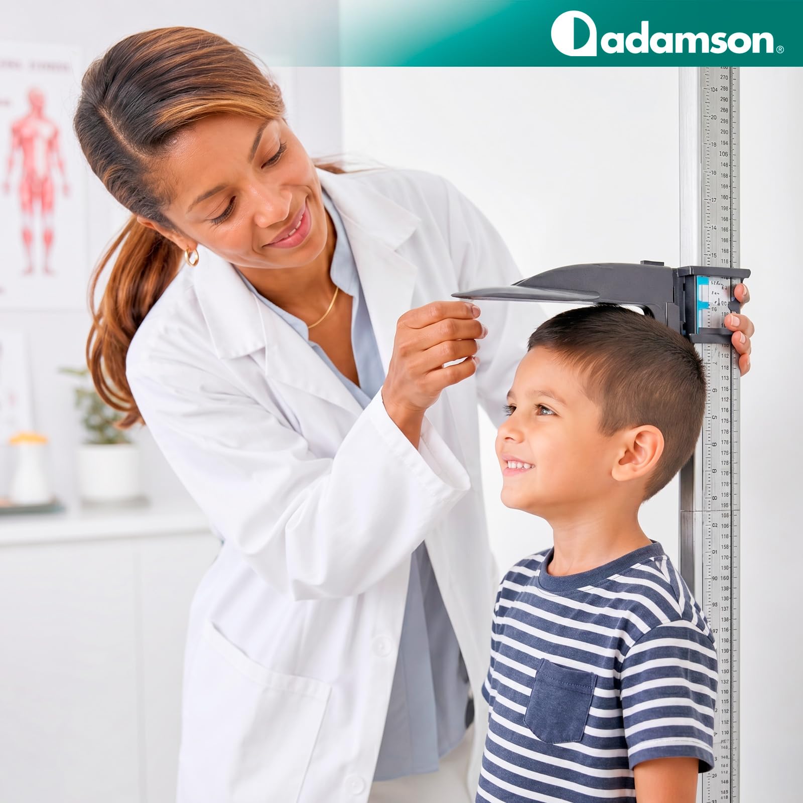 Stadiometer S100 Stadiometro Portatile per la Misurazione Dell Altezza | 20-210 CM, Autoportante per Adulti e Bambini, Uso Medico e Professionale, Struttura e Stabile, Facile da Usare