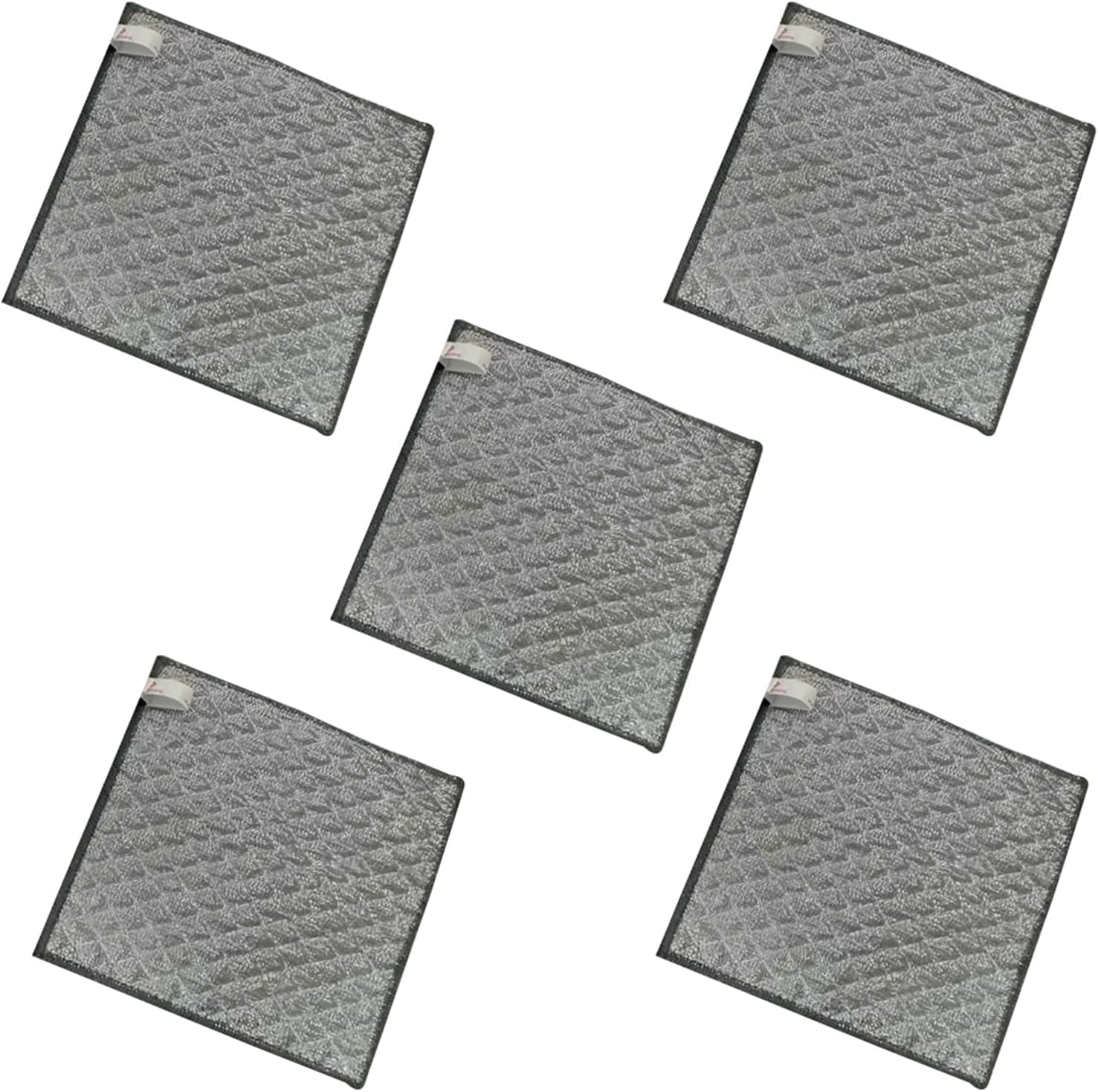 Multi-Purpose Dish Towels - Non Scratch Wet and Dry Cleaning Cloth for Stove, 5 Pieces Multi-Purpose Kitchen Cloth for Utensils, Tiles, Ovens, Sinks, Pans