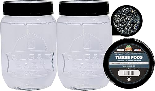 AlgaeBarn Tisbee Pods, más de 3,000 Copepods marinos vivos Tisbe biminiensis Alimento de pescado de arrecife de coral (más de 6,000 cápsulas)