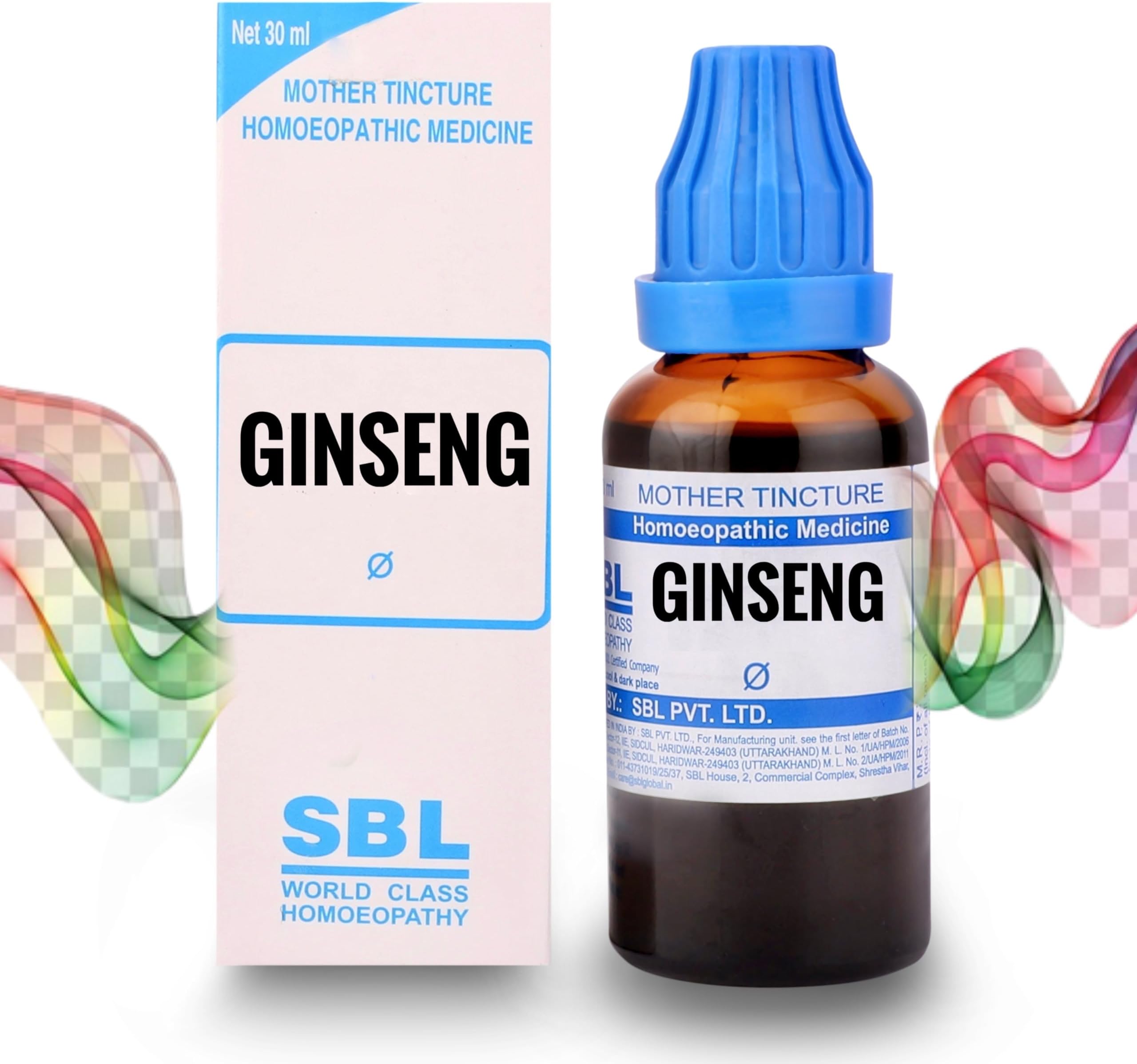 Homoeo33 SBL Ginseng Q Mother Tincture Homeopathy Medicine - 30ml Bottle - 1 MONTH PACK