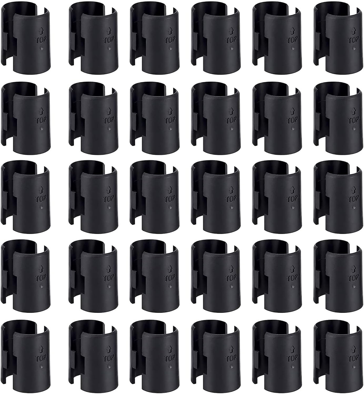 Wire Shelf Clips Shelving Sleeves - 60 Pack Shelf Lock Clips for 1" Post- Shelving Sleeves Replacements for Wire Shelving System: Home Improvement