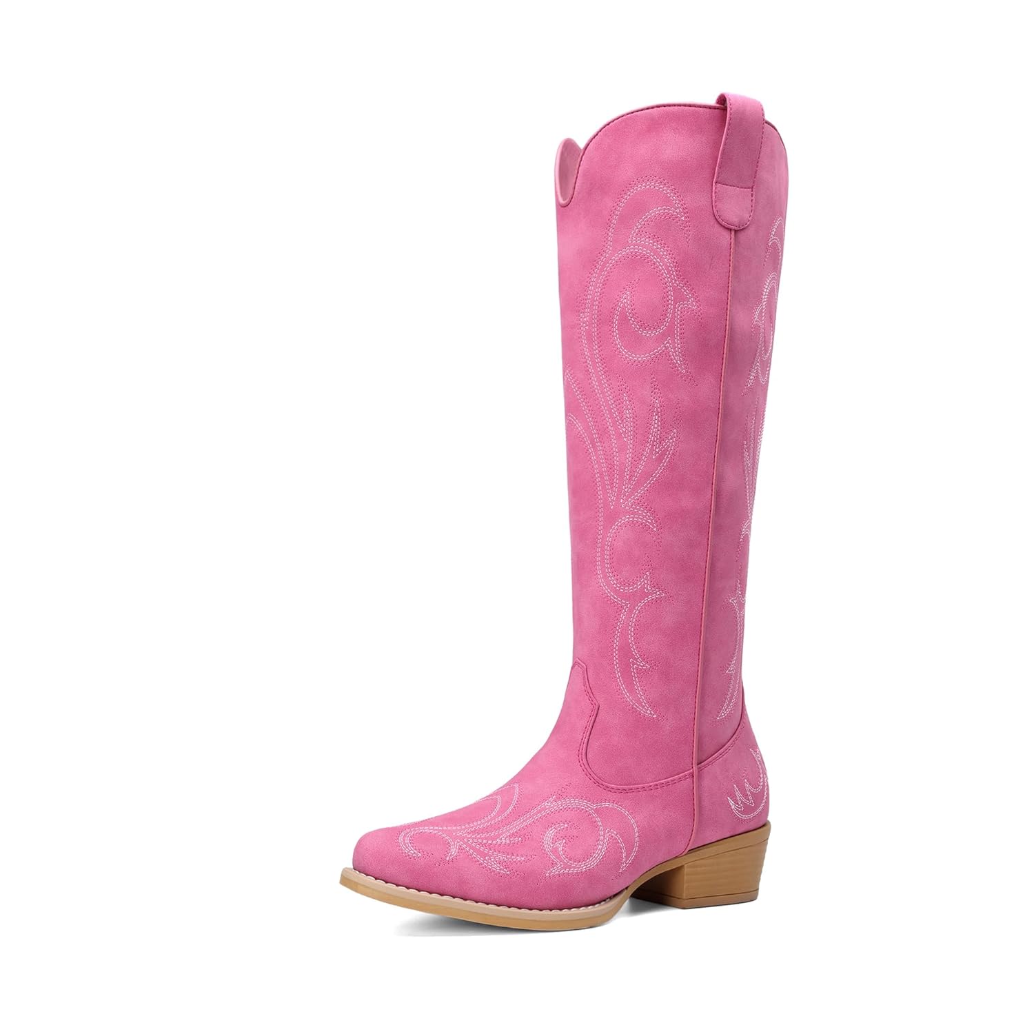 DREAM PAIRS Womens Cowboy Knee High Western Boots