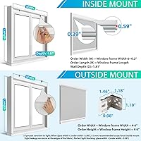 Vista 7 de Allesin Persianas enrollables motorizadas con control remoto para ventanas, persiana enrollable inteligente opaca a pilas, persianas inteligentes