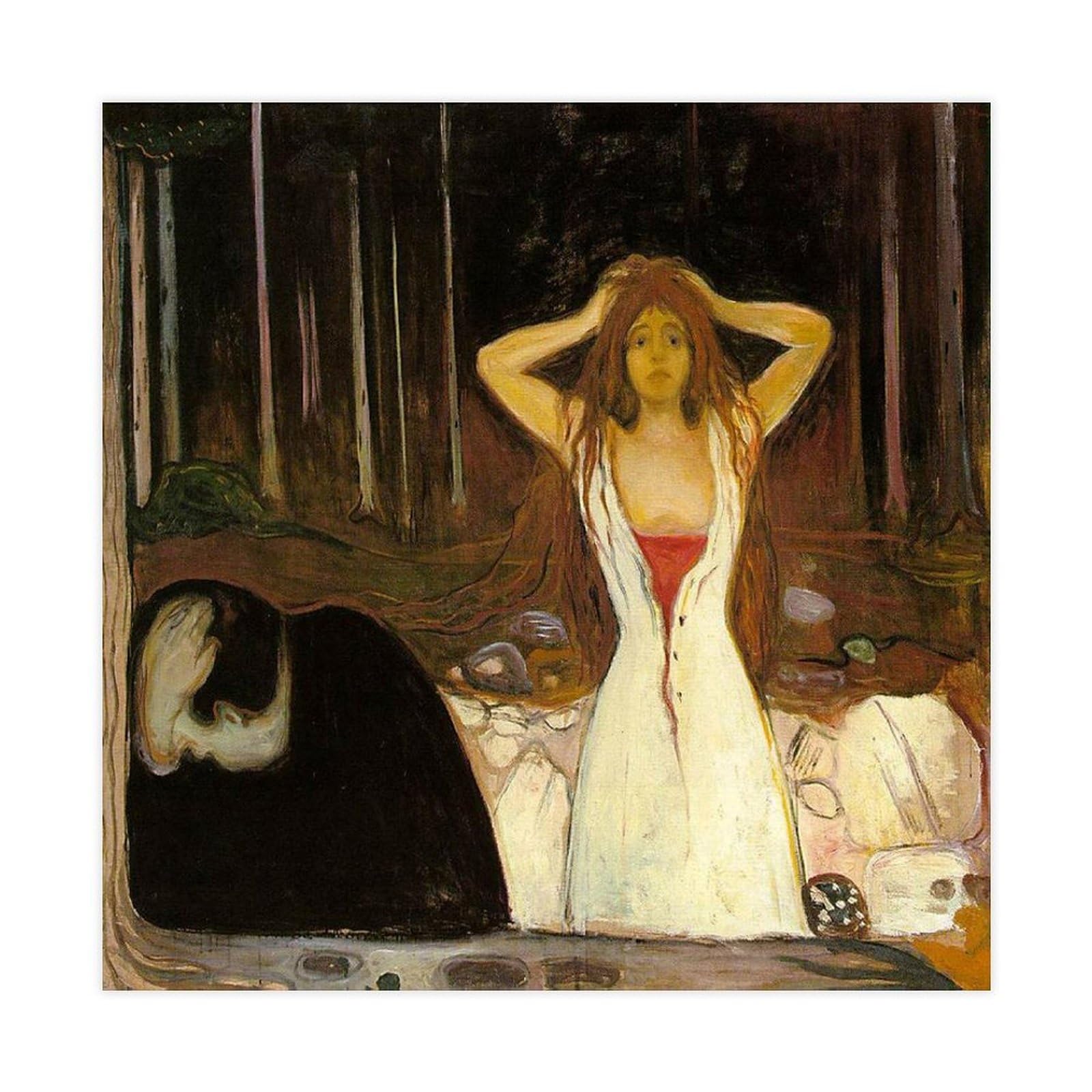 WCYB Ashes by Edvard Munch Posters Prints Canvas Deco Paintings Wall Art Unframe 12" L X 12" W