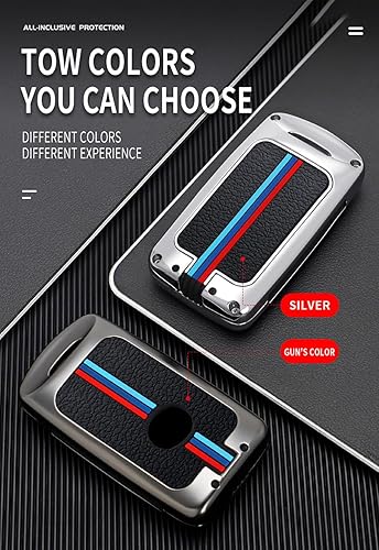 Miniatura 7 de ontto Funda de llave de coche de 3 botones para Mazda 3 Hatchback, funda de metal y silicona para llave de Mazda 3, 6, CX-5, CX-9, CX-30, soporte