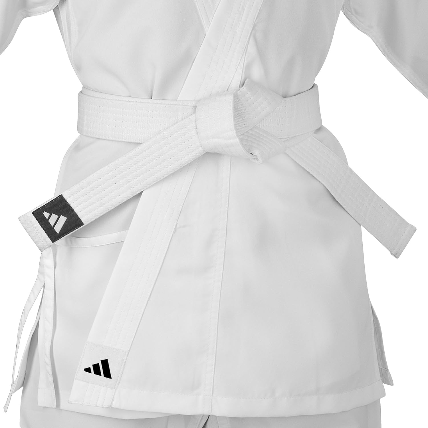 adidas K150 Karate Student Martial Arts Gi Uniform with Belt, Ultralight, Traditional Crossover