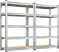 Vista 12 de REIBII Estantes de almacenamiento de 2020 LBS, estantería de garaje de 5 niveles, estantes de garaje ajustables y resistentes, estante de utilidad