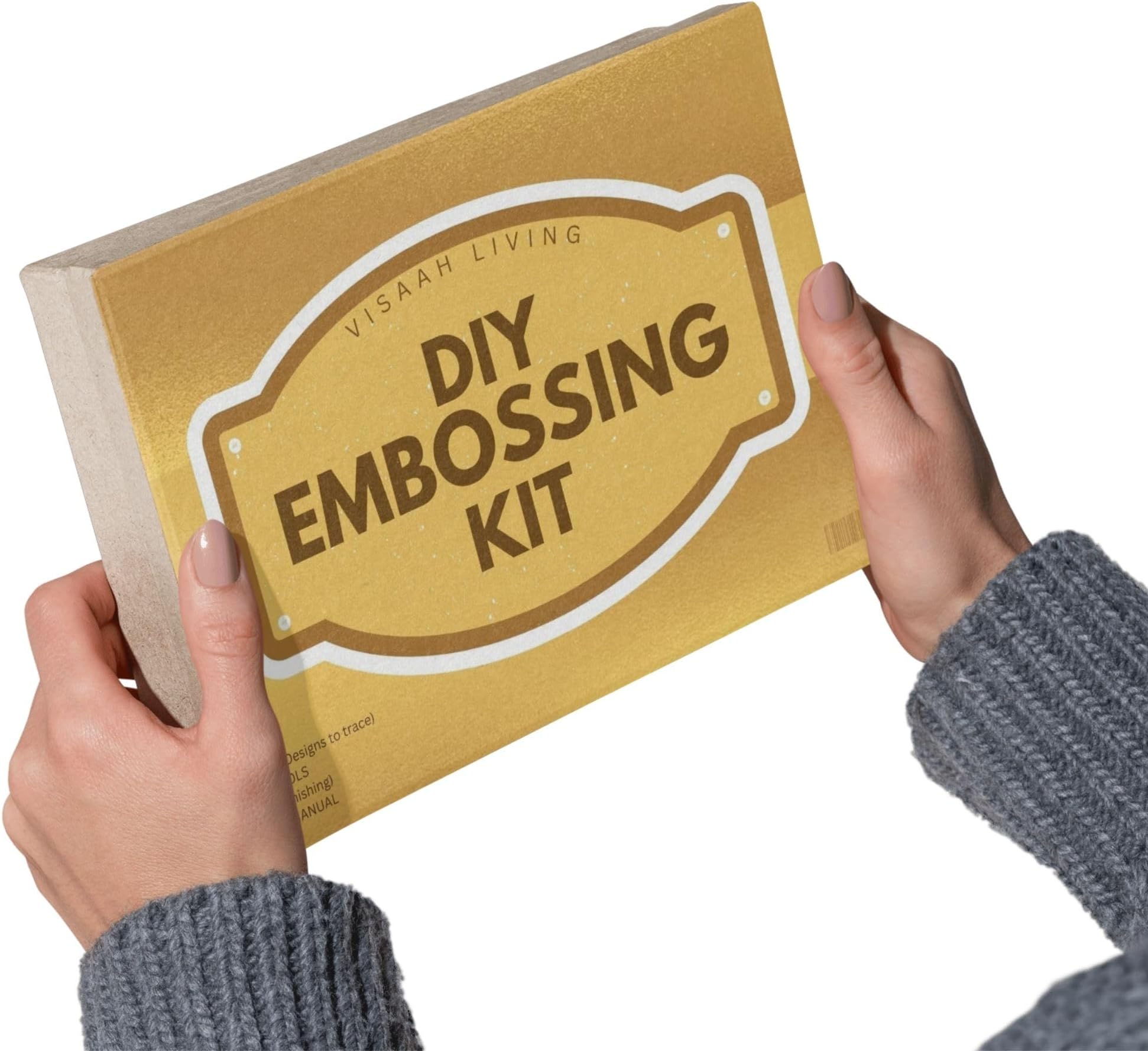 DIY Embossing Kit I Brass Foil Embossing I DIY Engraving I Brass Gold Sheet I Size (S,M,L)