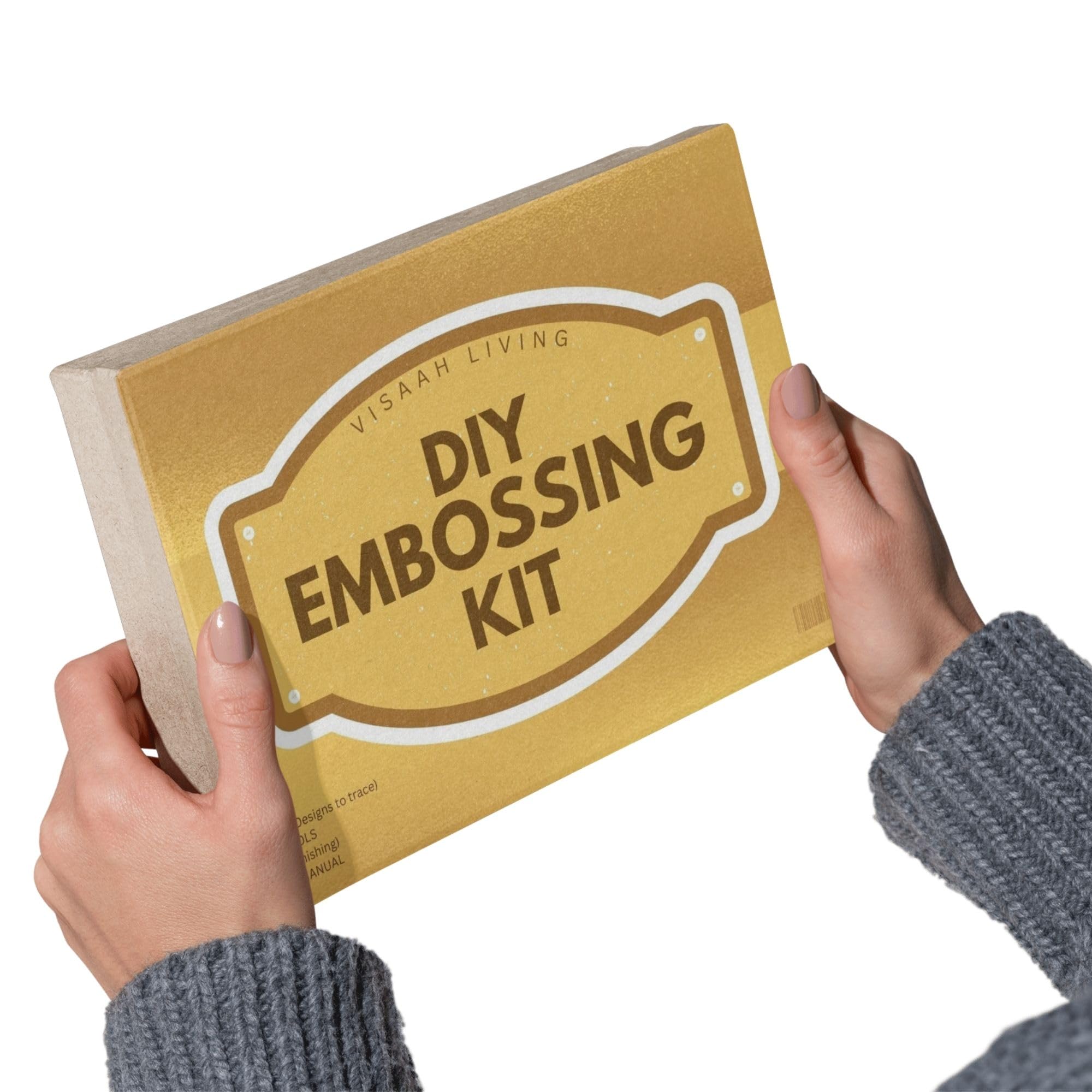 DIY Embossing Kit I Brass Foil Embossing I DIY Engraving I Brass Gold Sheet I Size (S,M,L)
