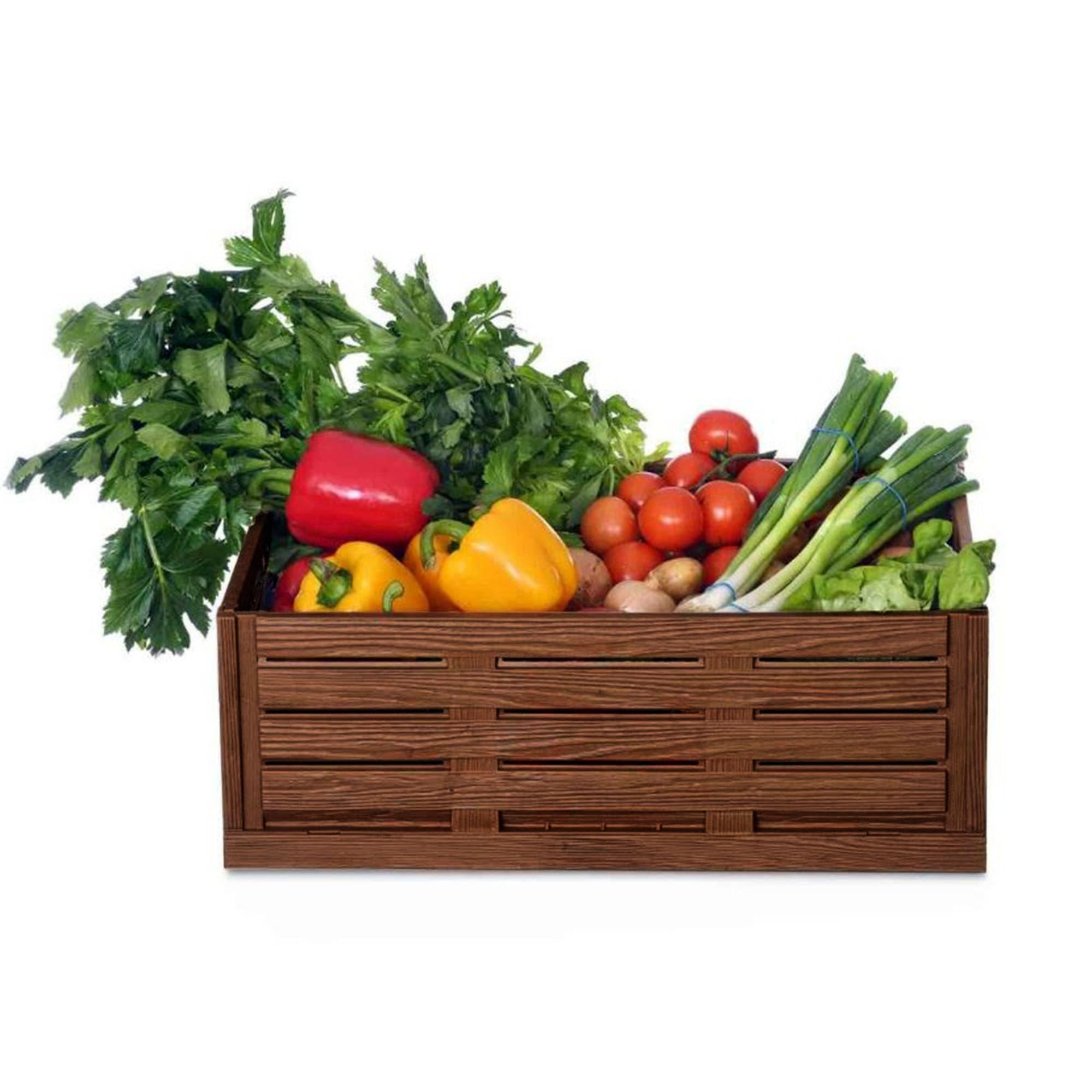 Bestlivings Caja plegable 60x40x21,8cm 45L - Pack 3 unidades plástico | Caja plegable apilable, cesta de la compra, caja de plástico, caja de verduras, caja de frutas, maletero