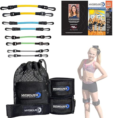 Kit de entrenamiento de bandas de resistencia y correa de flexibilidad para piernas de baile - Acondicionamiento corporal de bailarina de ballet,