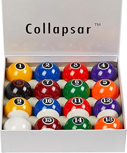 Miniatura 2 de Collapsar Deluxe 2-14 pulgadas bolas de billar estilo mármol-remolino bola de billar juego completo de 16 bolas (varios estilos disponibles)