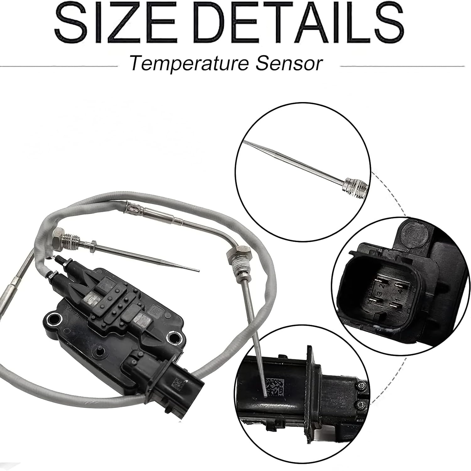 4307100 DEF Exhaust Gas Temperature Sensor 904-7343 EGT Sensor Compatible for Cummins Diesel Fuel Engine QSB ISX ISB Models