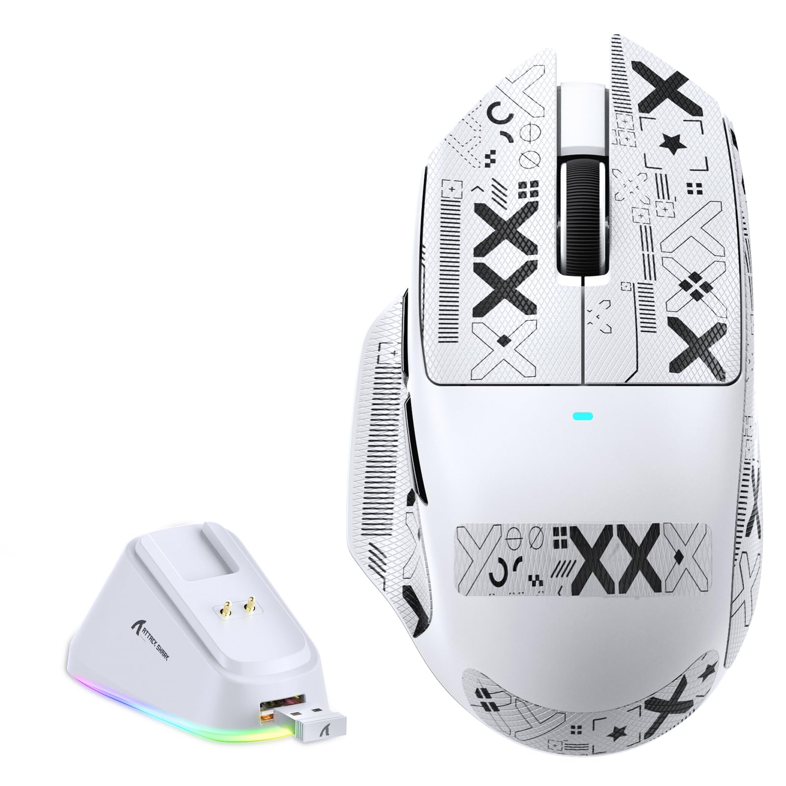 Amazon | ATTACK SHARK V6 ゲーミングマウス 3モード ワイヤレス