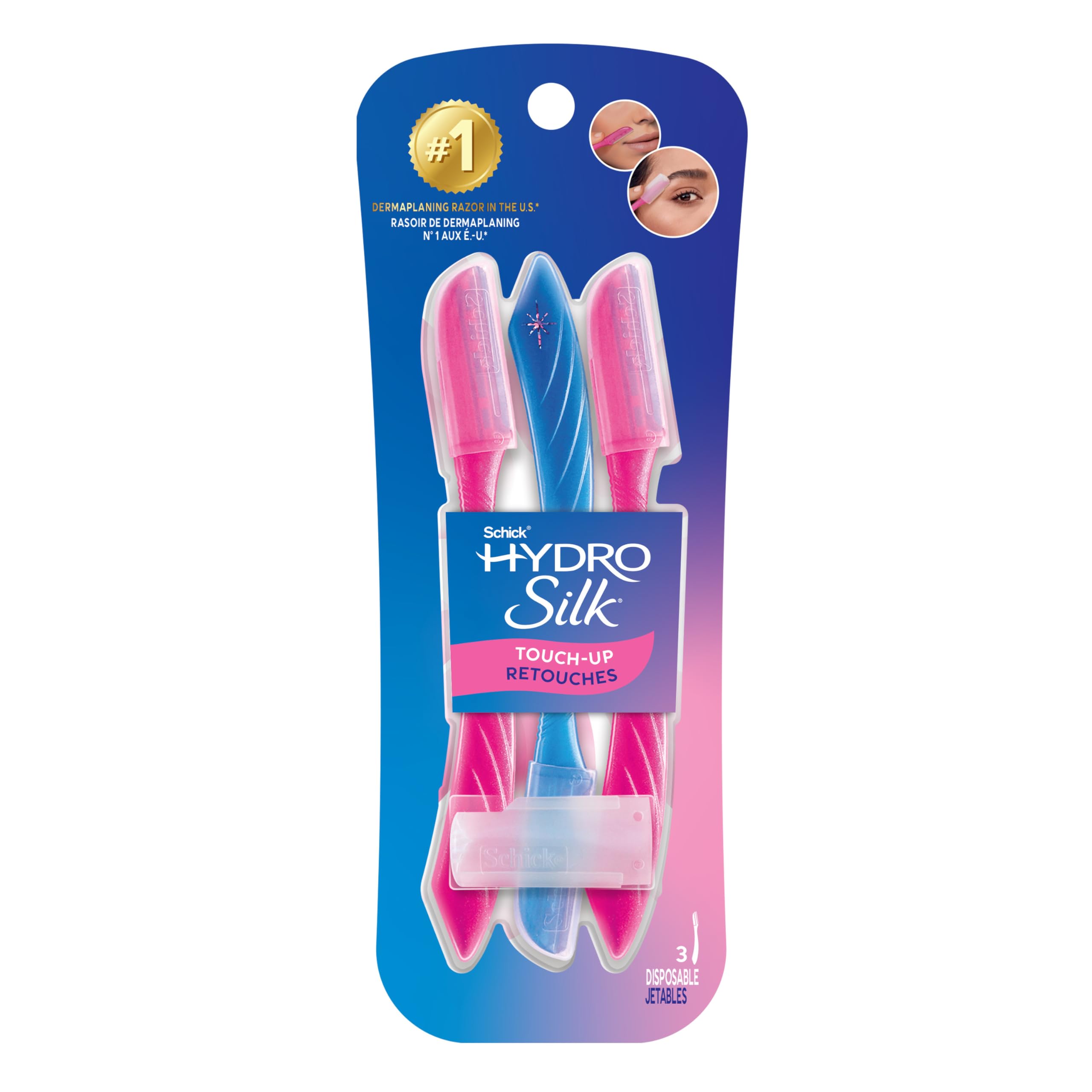 Schick Hydro Silk Touch-Up Dermaplaning Tool with Precision Cover