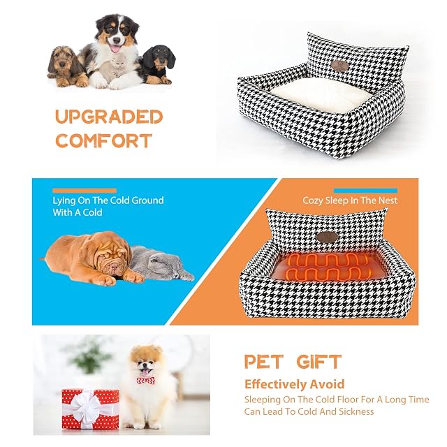 Foto 3 de 7 de PETCUTE Cama para Perros Medianos y Grandes,Super Cómoda Camas para Mascotas con Fondo Antideslizante,Sofá…
