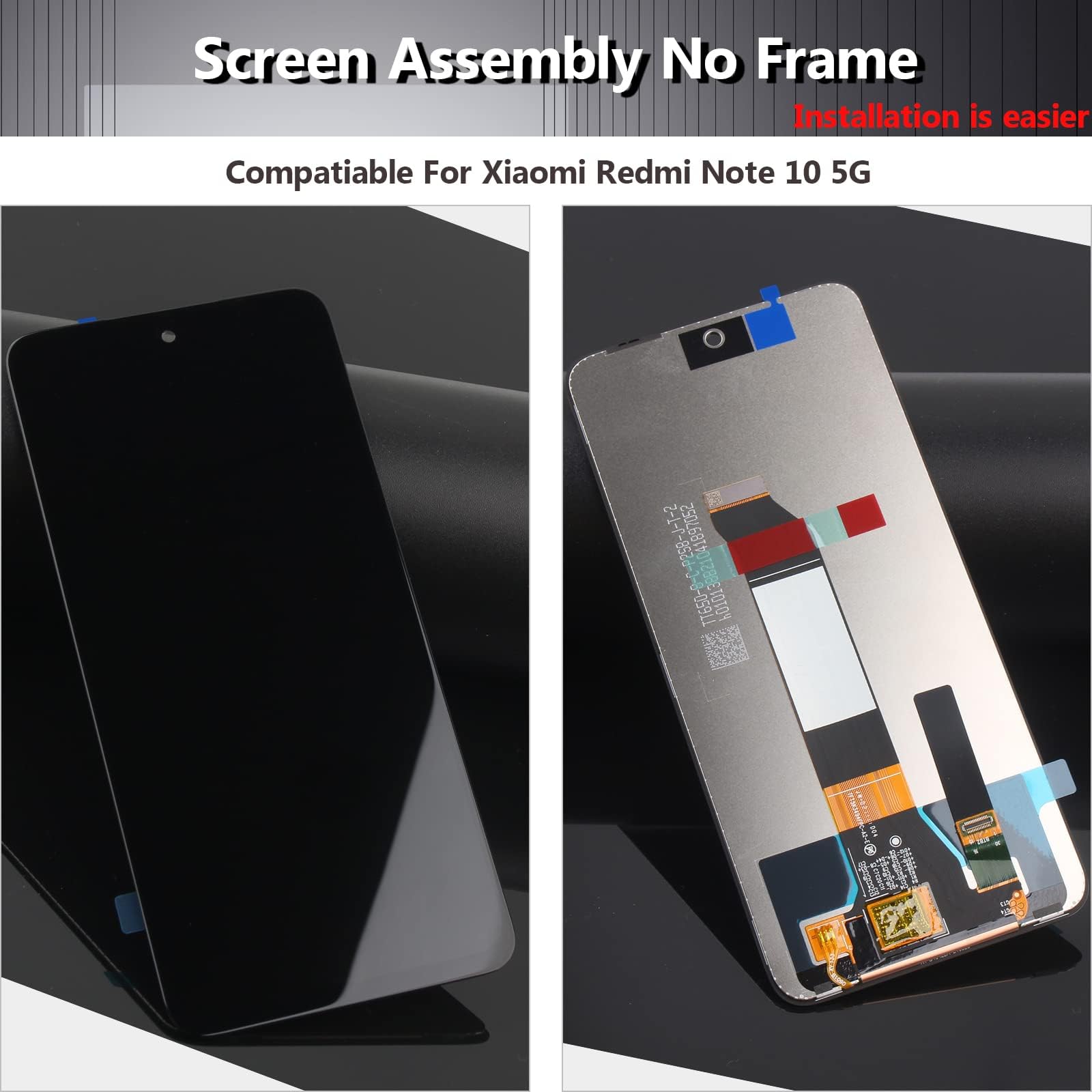 Schermo LCD Xiaomi Redmi Note 10 5G Con Telaio - Sostituzione Completa + Vetro Temperato - Foto 8