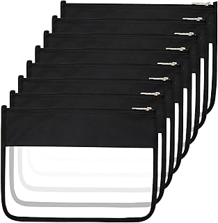 Teling 8 bolsas de maquillaje transparentes p...