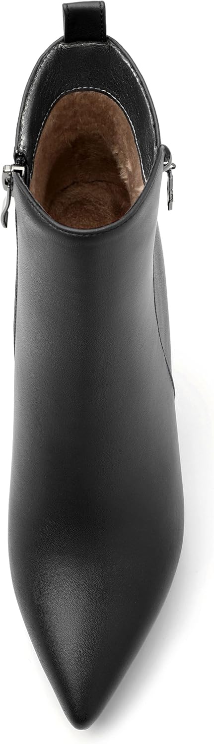 Women's ankle boots, high heels, thick soled shoes, pointed and sexy winter boots 4 In Stiletto High Heel - Image 3