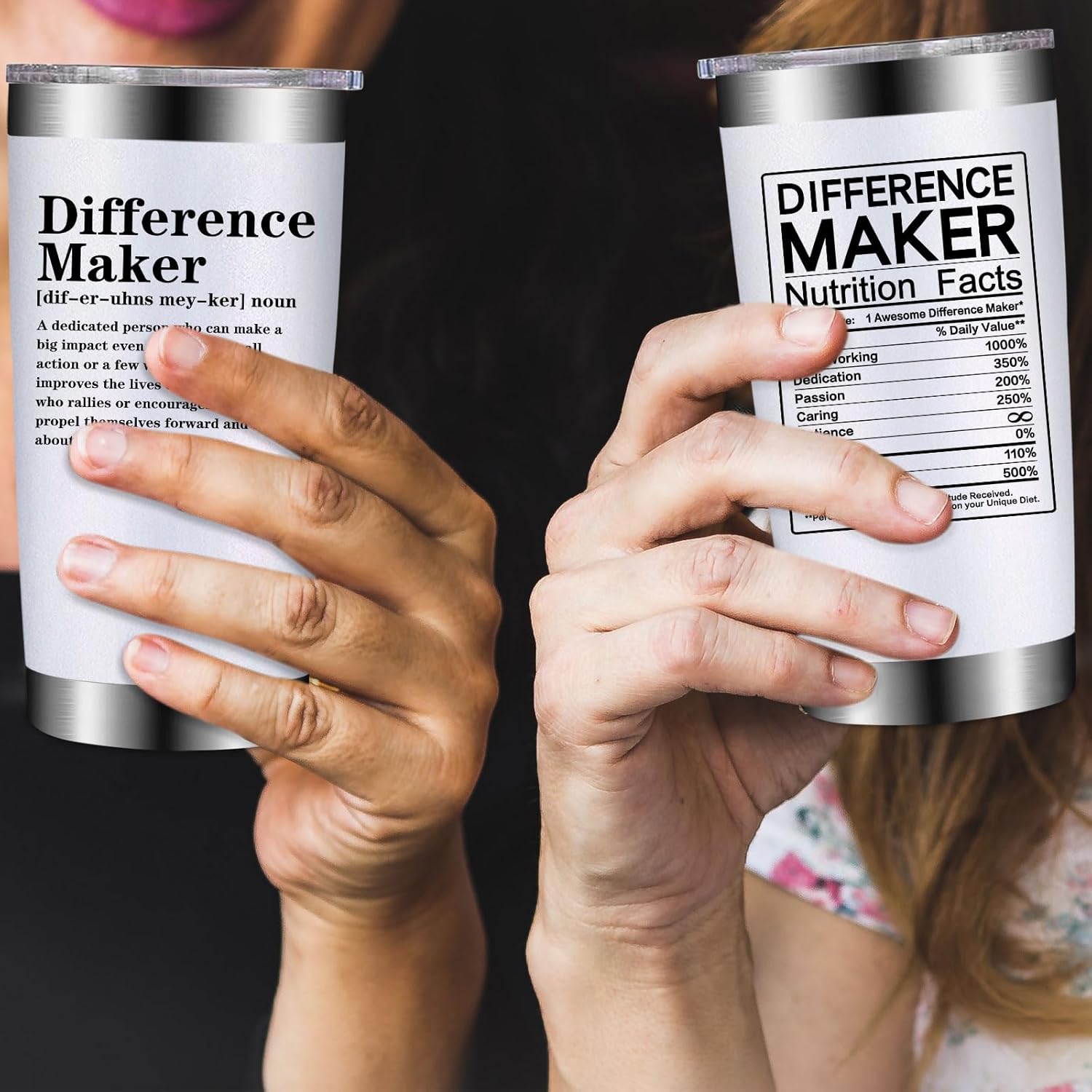 Difference Maker Gift - Christmas Gifts for Women, Men - Thank You, Appreciation Gift for Coworker, Teacher, Boss, Leader, Employee - 20oz Difference Maker Tumbler - Image 7