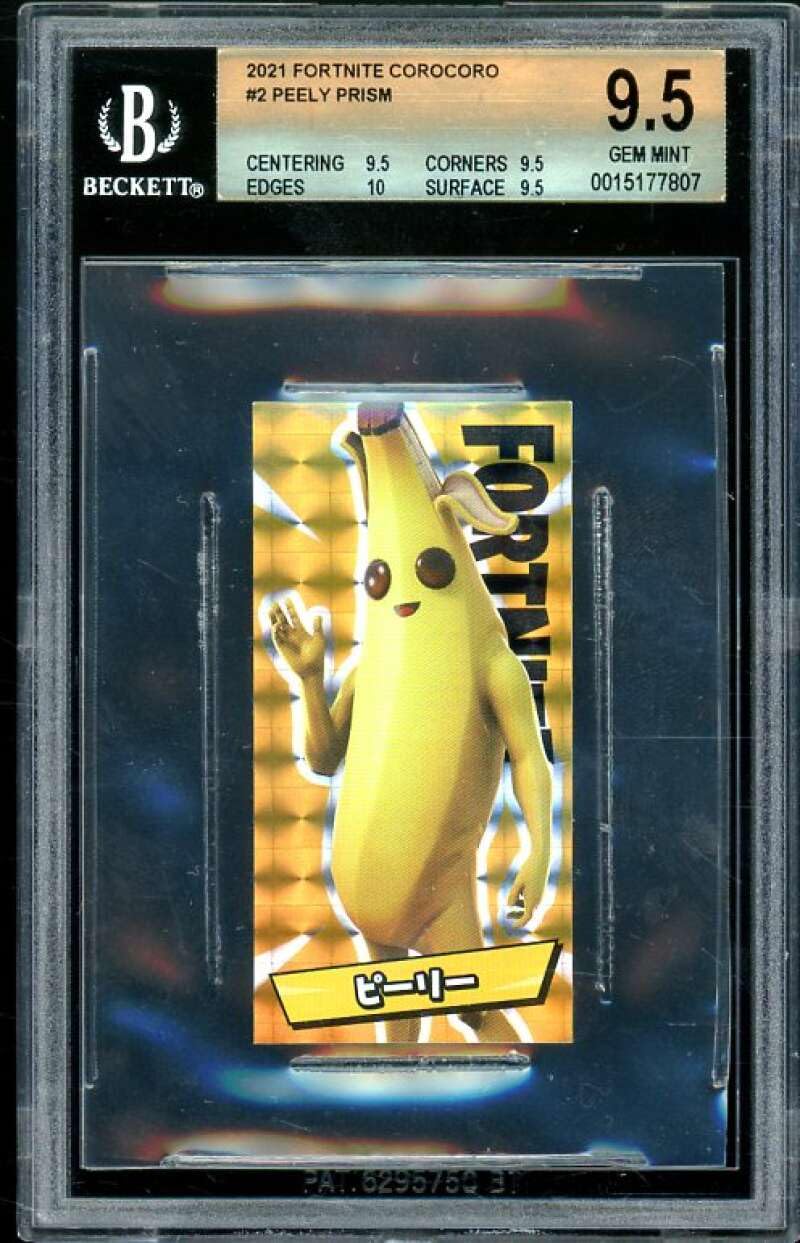 Fortnite No.1プロサイン入り小色紙セット Amazon.com: Peely Prizm Card 2021 Fortnite Corocoro Japan #2 BGS