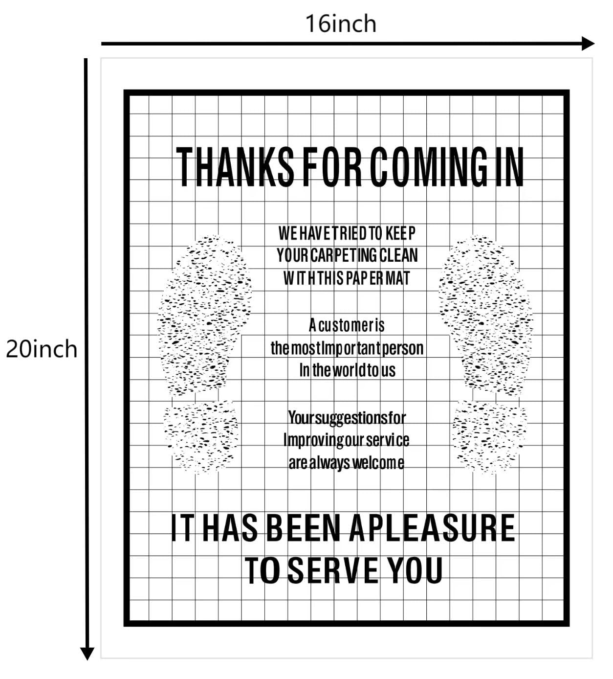 50Pcs Heavy Duty Disposable Auto Paper Floor Mats Automotive Mat Covers Protector Detailing Detail Wash Temporary Sticky 16 — view 2