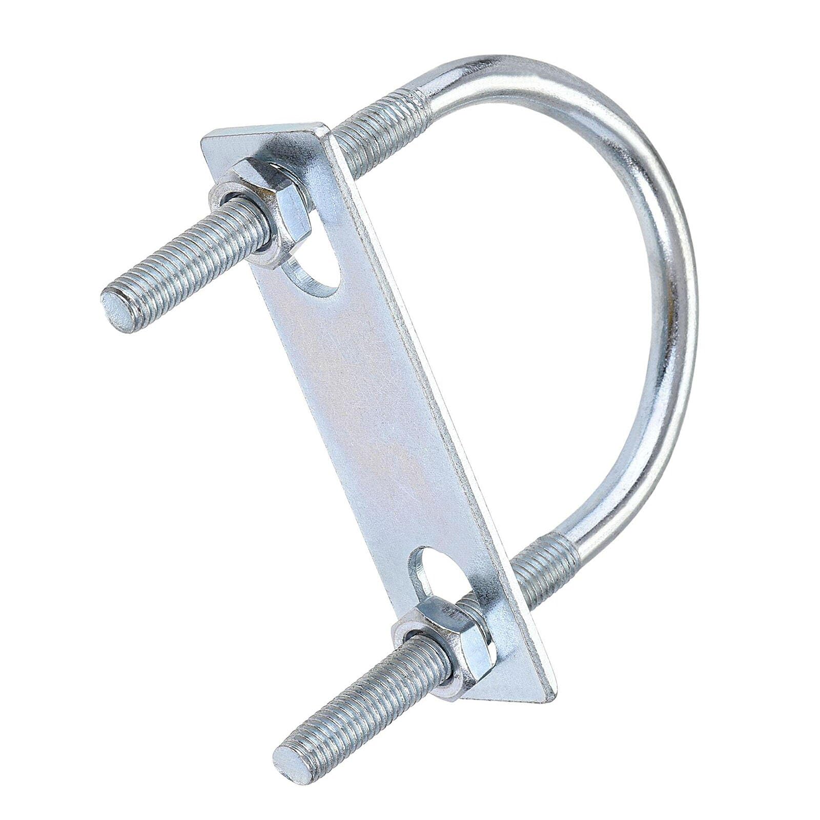 TOP-VIGOR M8 Round U-Bolts, 60mm Inner Width 100mm Length Steel U-Bolts with Nut