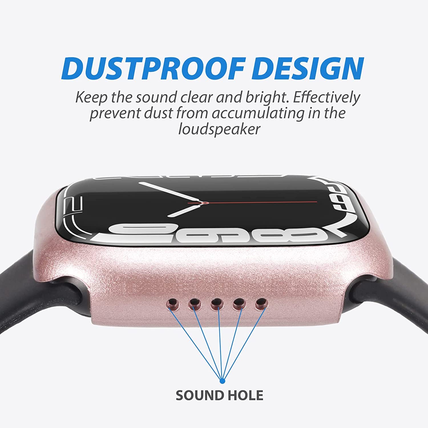 TINSOI Hard PC Case with Tempered Glass Screen Protector Compatible with Apple Watch Series 6 SE Series 5 Series 4 40mm