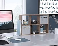 Vista 9 de ClosetMaid Mini 6-Cube Desktop or Wall Mount Organizer, Weathered Teak