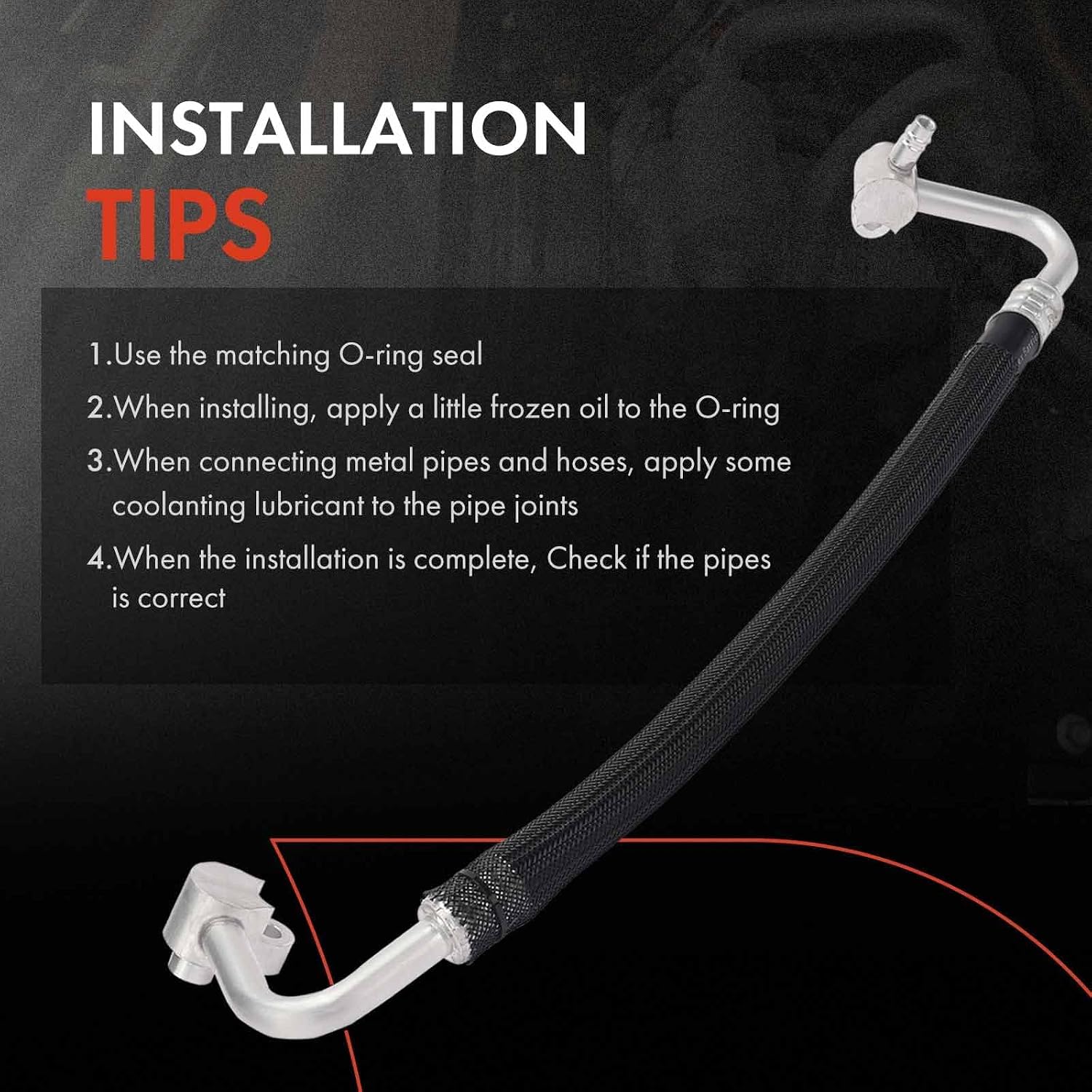A-Premium A/C Suction Hose Assembly Compatible with Dodge Charger 2015-2021, Challenger 2016-2021 & Chrysler 300 2014-2020, 3.6L, Compressor to Evap