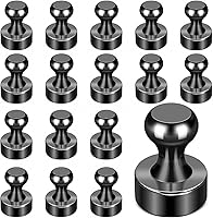 Vista 41 de Imanes para refrigerador, 20 unidades, imanes tipo chincheta de metal, dorados, ideales para pizarras blancas, oficinas, aulas o mapas