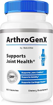 ArthroGenX Capsules Premium Joint & Mobility Support Supplement | Natural Formula for Flexibility, Comfort & Healthy Function | Easy-to-Take Arthro GenX Pills, Reviews 60 Capsules