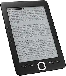 VBESTLIFE Ebook Reader, Leitor de Livros Eletrônicos de Tela de Tinta de 6 Polegadas, Construído Em 8g 128m, Leitura Personalizada, para Viajar, Viajar ou Relaxar Em Casa
