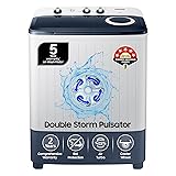 Samsung 6.5 kg, 5 star, Semi-Automatic Top Load Washing Machine (WT65R2200LL/TL, Air Turbo Drying, LIGHT GRAY, 5 Year Warranty on Wash Motor)