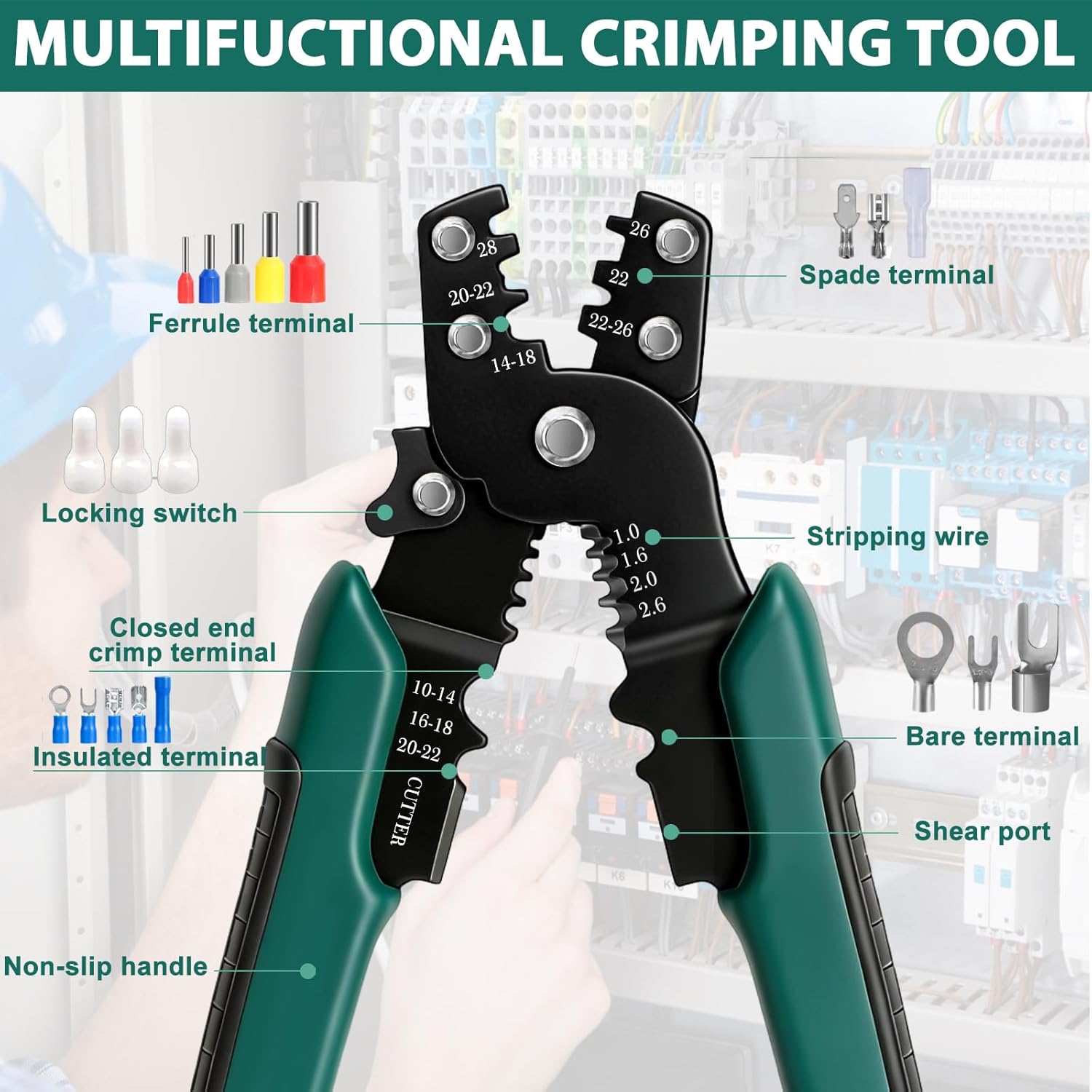 401PCS 25 Sets Weather Pack Connectors Kit, 1 2 3 4 6Pin Automotive Electrical Wire Connectors with Crimping Tool(18-12AWG), Male Female Terminals Plug Kit, Terminal Removal Tool and Electric Test Pen