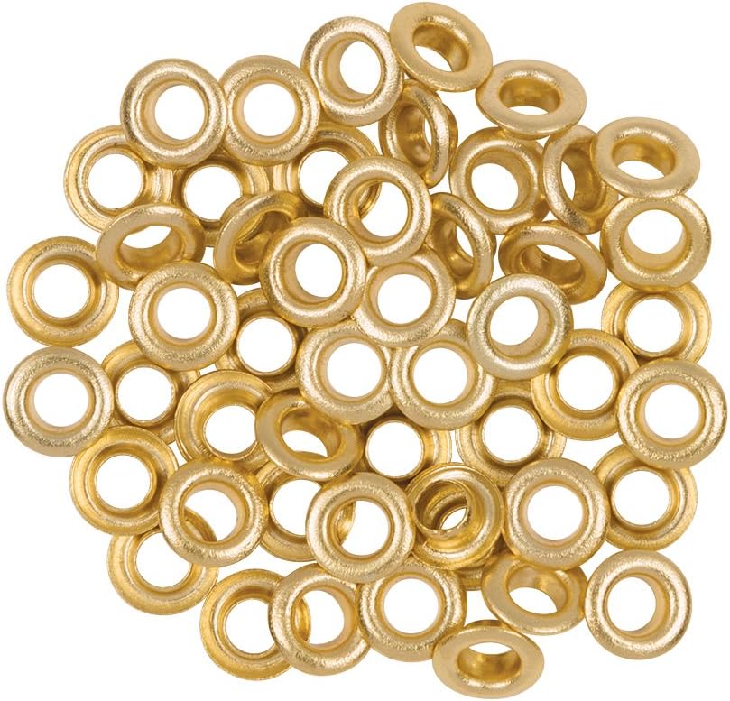 Fiskars Lia Griffith Designer Eyelets Gold, 50 Pack, Teal Green/White