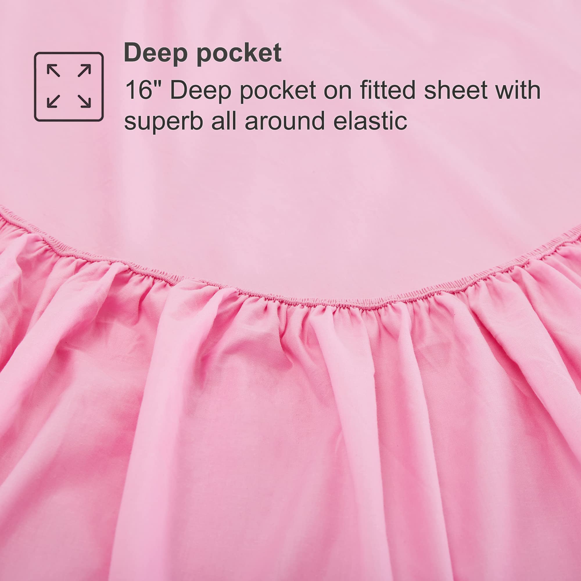 The Best Sheets in 2026: Cotton Picks That Last 1 Best Season 400 Thread Count Cotton Queen Size Sheet Set (Pink Color) 4 Piece - — product photo