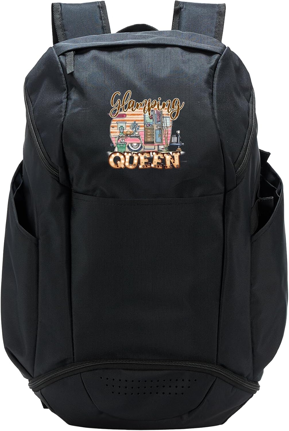 Funny Camping Glamping Women Graphic Novelty Apparel & More Sport Backpack