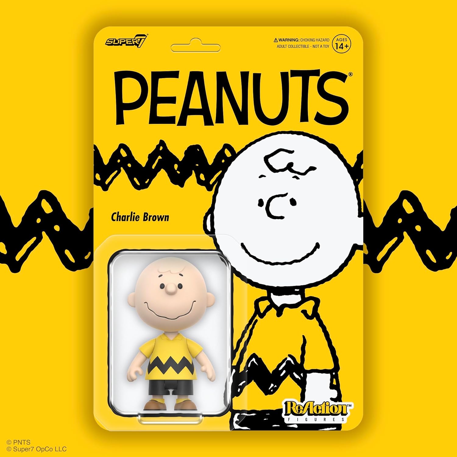 Super7 Peanuts Charlie Brown - 3.75" Peanuts Action Figure Classic Cartoon Collectibles and Retro Toys