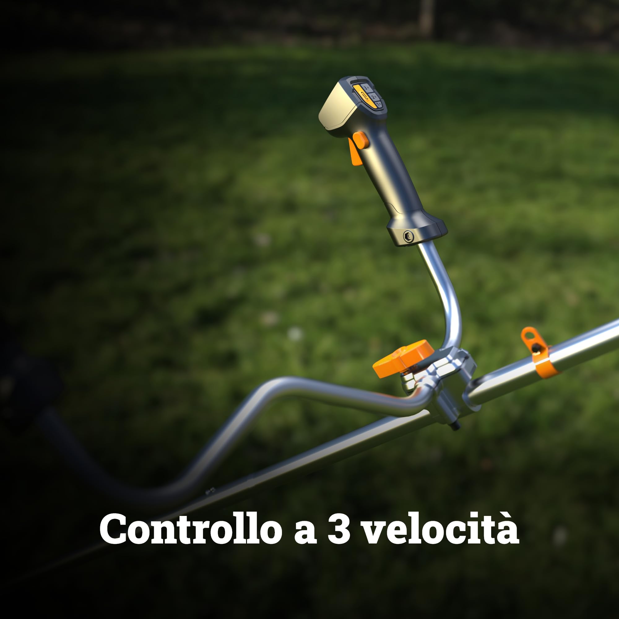 WORX WG082E,9 Decespugliatore 20V da 30 cm / 25,5 cm, pesa solo 4,1 kg, fino a 65 minuti di autonomia con una singola carica, motore brushless, 1 batteria da 4,0 Ah inclusa, PowerShare