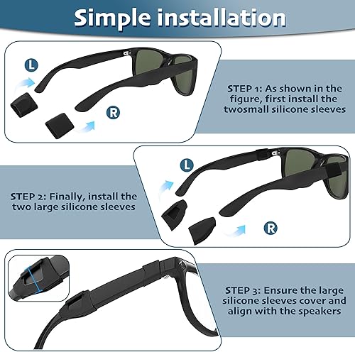 Miniatura 7 de HiBloks - Funda de silicona impermeable para Ray-Ban Meta WayfarerSkylerHeadlinerOakley Meta HSTN, funda a prueba de sudor para accesorios Ray Ban