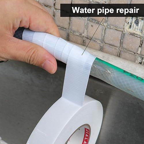 Miniatura 7 de JIALAI HOME Cinta adhesiva de 1 pulgada, rollo ancho, grado industrial, 1 pulgada x 60 yardas (180 pies), 9 mil, resistente, impermeable, fuerte,