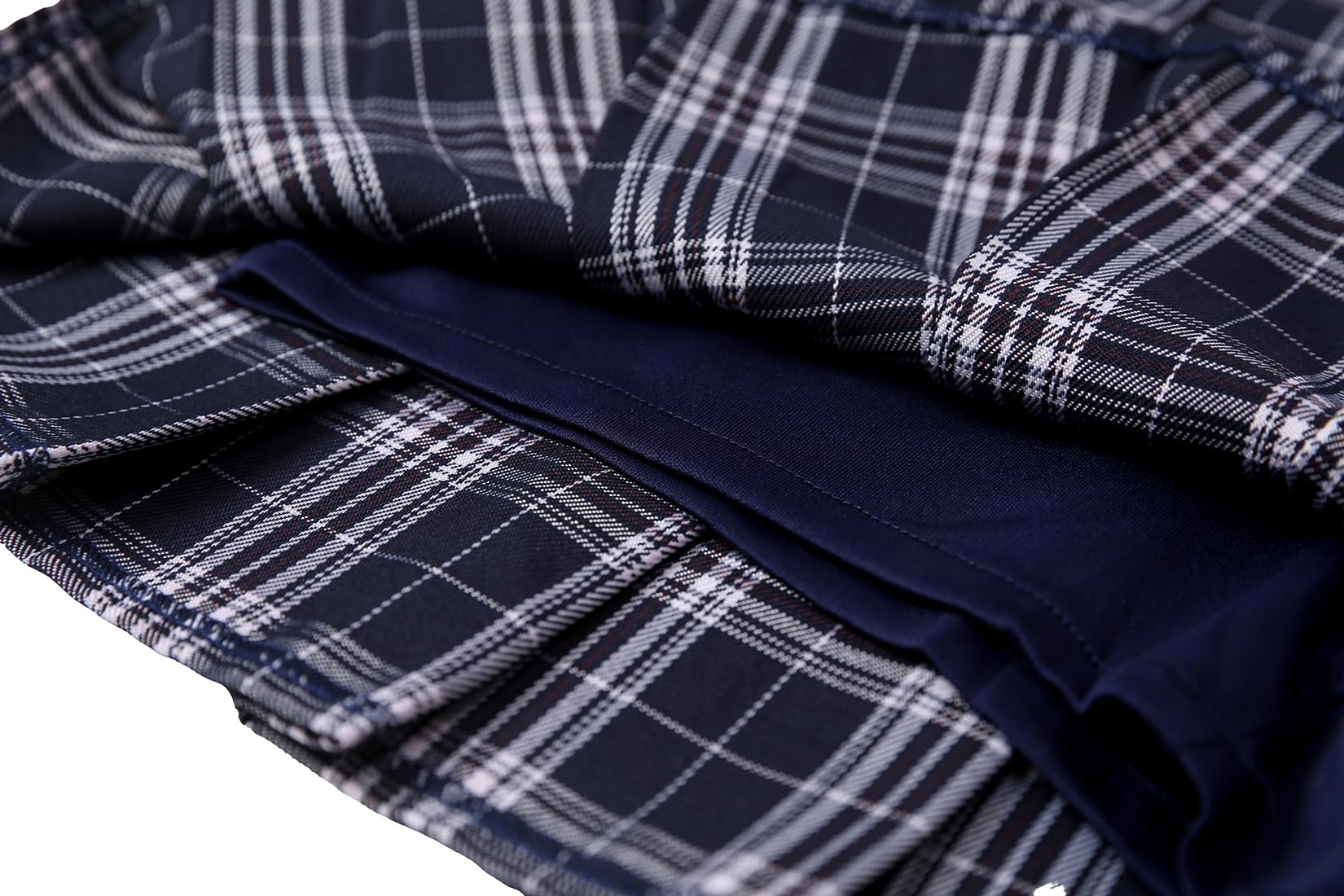 Hoerev Women Girls Short High Waist Pleated Skater Tennis Skirt