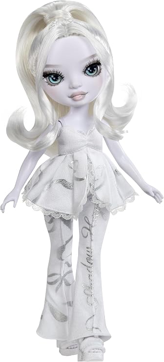 Rainbow High Shadow High Girl's Night Natasha Zima- Grayscale 11 Fashion Doll. White Hair. White and Silver Outfit. Girl's Night Accessories and Comb.